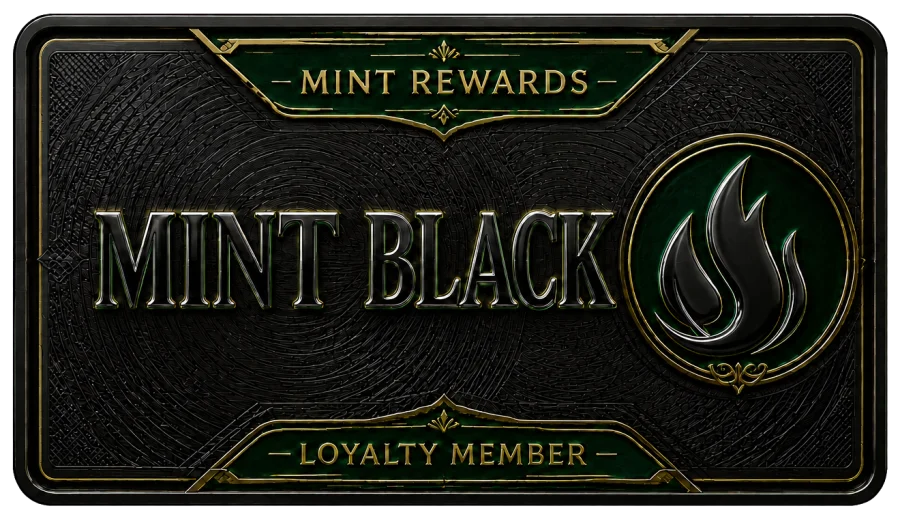 Mint Black loyalty member card