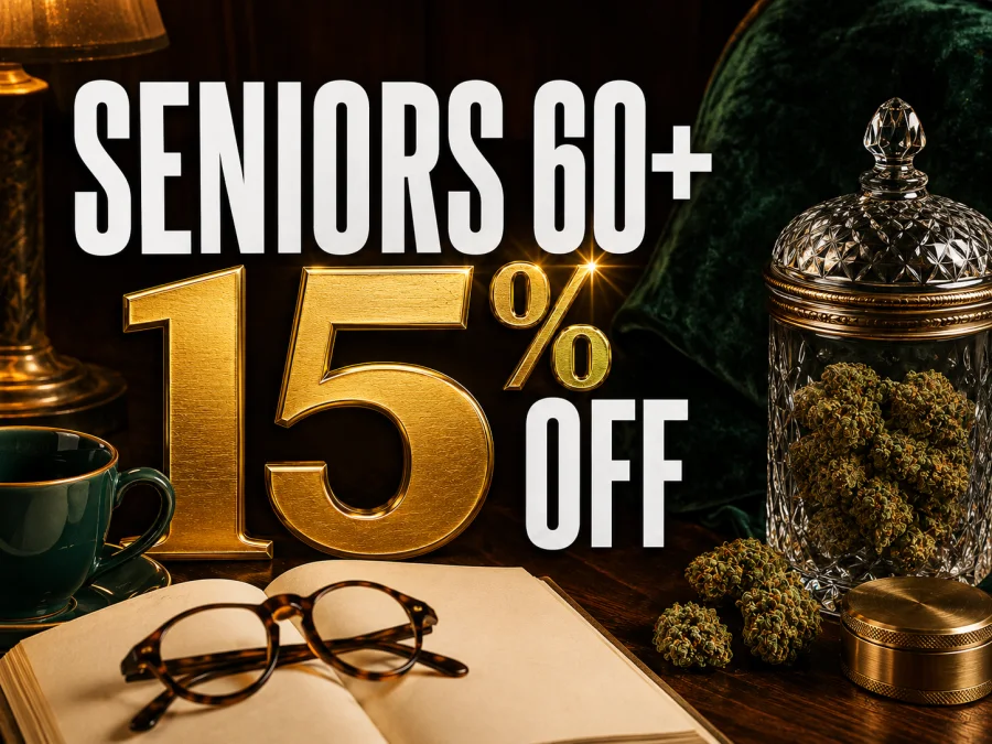 Seniors age 60 and over receive 15 percent off